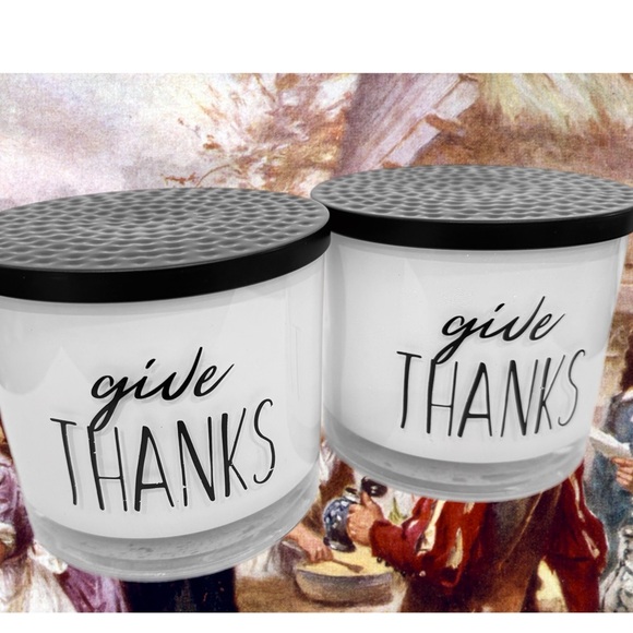 NWT! SCENTSATIONAL Autumn “Give Thanks” Fall Holiday Thanksgiving 26 Oz Candle - Picture 3 of 6